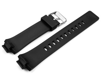 Genuine Casio Replacement Black Resin Watch strap ECB-40P-1A