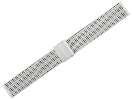 Milanaise watch bracelet in polished stainless steel 14mm...