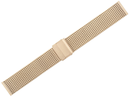 Milanaise watch bracelet Rosé in polished...