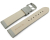 Watch strap genuine leather padded grained light gray 18mm 20mm 22mm 24mm 26mm 28mm