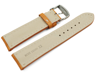 Watch strap strong padded croco print orange 18mm 20mm...