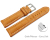 Watch band strong padded croco print orange 18mm 20mm 22mm 24mm