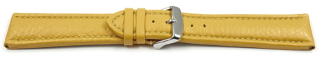 Quick release Watch Strap grained leather yellow 18mm 20mm 22mm 24mm 26mm