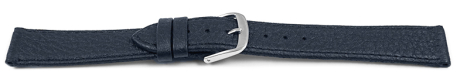 Watch strap Genuine deer leather grained dark blue 12mm 14mm 16mm 18mm 20mm 22mm