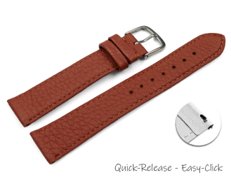 Quick release Watch Strap Genuine deer leather grained...