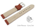 Quick release Watch Strap Genuine deer leather grained rust brown 12mm 14mm 16mm 18mm 20mm 22mm