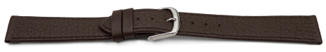 Quick release Watch Strap Genuine deer leather grained dark brown 12mm 14mm 16mm 18mm 20mm 22mm