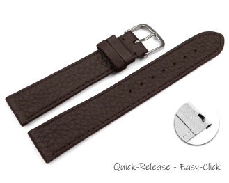 Quick release Watch Strap Genuine deer leather grained...