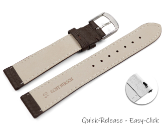 Quick release Watch Strap Genuine deer leather grained...