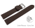 Quick release Watch Strap Genuine deer leather grained dark brown 12mm 14mm 16mm 18mm 20mm 22mm