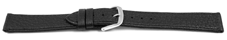 XL Quick release Watch Strap Genuine deer leather grained black 12mm 14mm 16mm 18mm 20mm