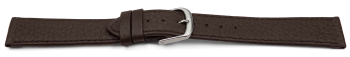 XL Quick release Watch Strap Genuine deer leather grained dark brown 12mm 14mm 16mm 18mm 20mm