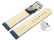 Quick change Watch Strap Deployment Clasp Genuine Grained Leather Blue wN 18mm 20mm 22mm 24mm 26mm
