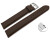 Quick release Watch Strap Genuine leather Smooth XXL dark brown 18mm 20mm 22mm