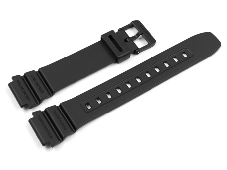 Genuine Casio Black Resin Watch Strap for WS-1600H-1AV