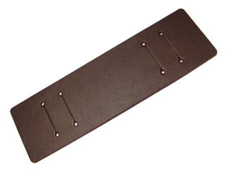 Pad for Watch straps - genuine leather - dark brown -...